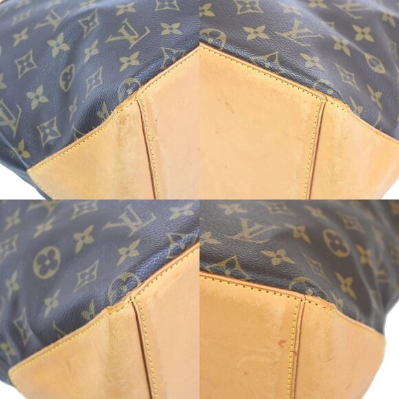 LOUIS VUITTON Cabas Mezzo Shoulder Bag Monogram Leather Brown M51151 10KC189 - Picture 13 of 14